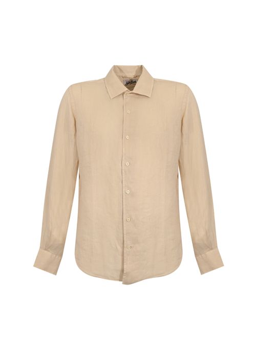 Camicia Raphael in lino Beige Mc2 Saint Barth | RPH000101139L